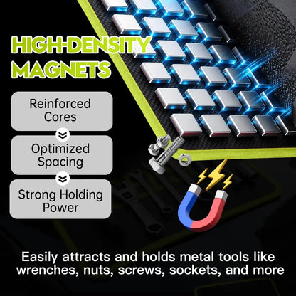 Ultimate 3-Piece Flexible Magnetic Tool Mat & Tray Holder Organizer Set