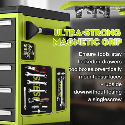 Ultimate 3-Piece Flexible Magnetic Tool Mat & Tray Holder Organizer Set