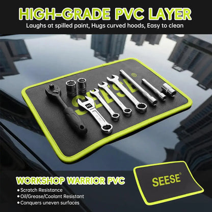 Ultimate 3-Piece Flexible Magnetic Tool Mat & Tray Holder Organizer Set