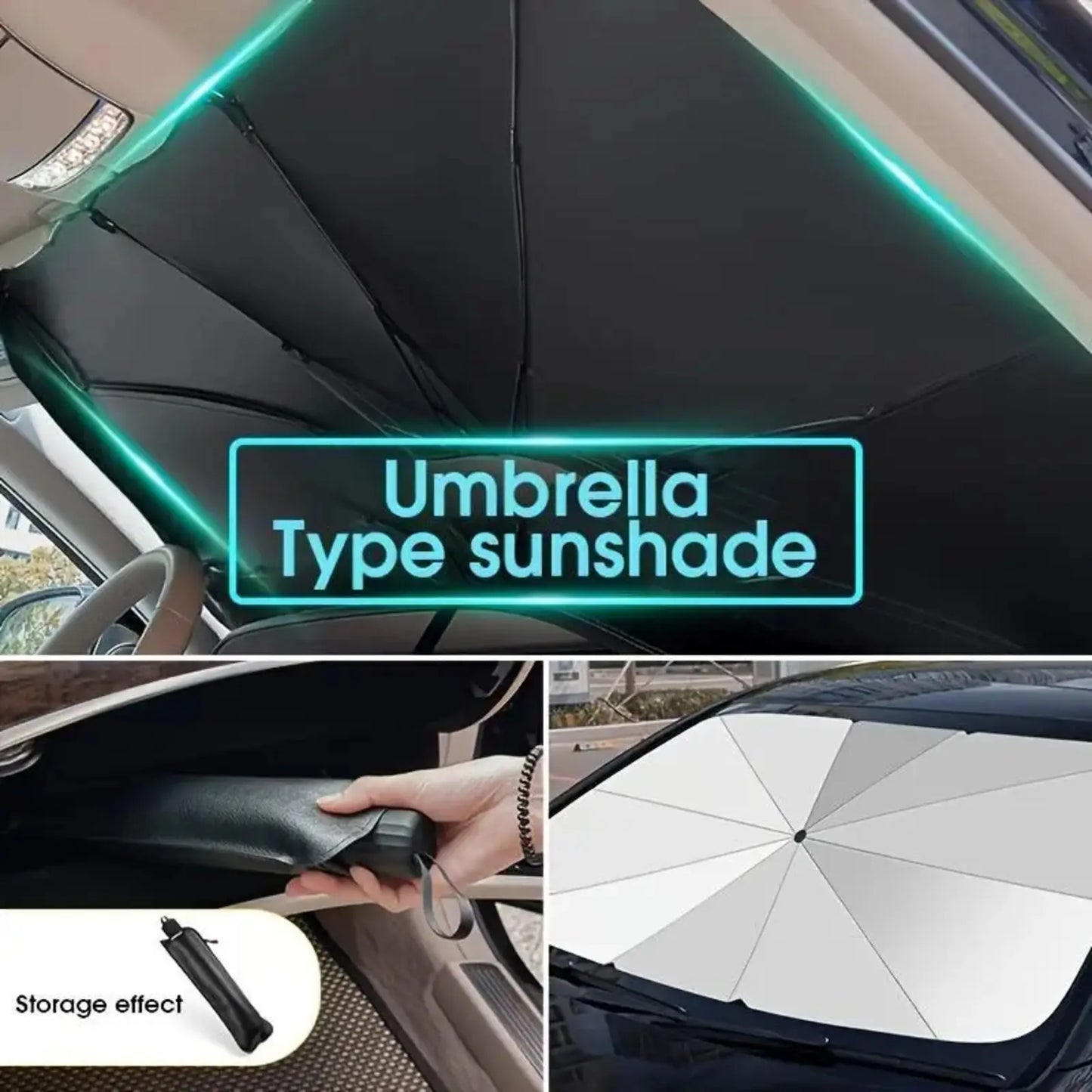 Instant Cool Shield: Complete UV Protection Car Windshield Umbrella
