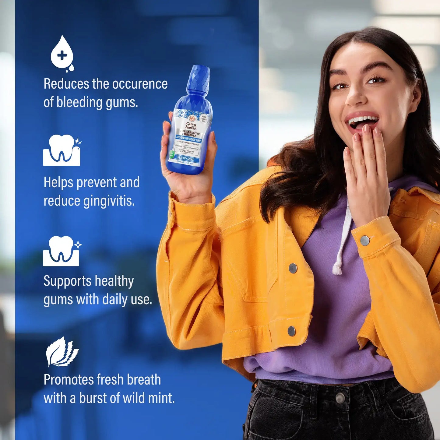 Natural Mouthwash for Complete Gum Health & Fresh Breath
