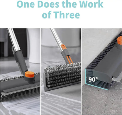 Maximum Scrubbing Power: 3-in-1 Heavy-Duty Floor Scrub Brush