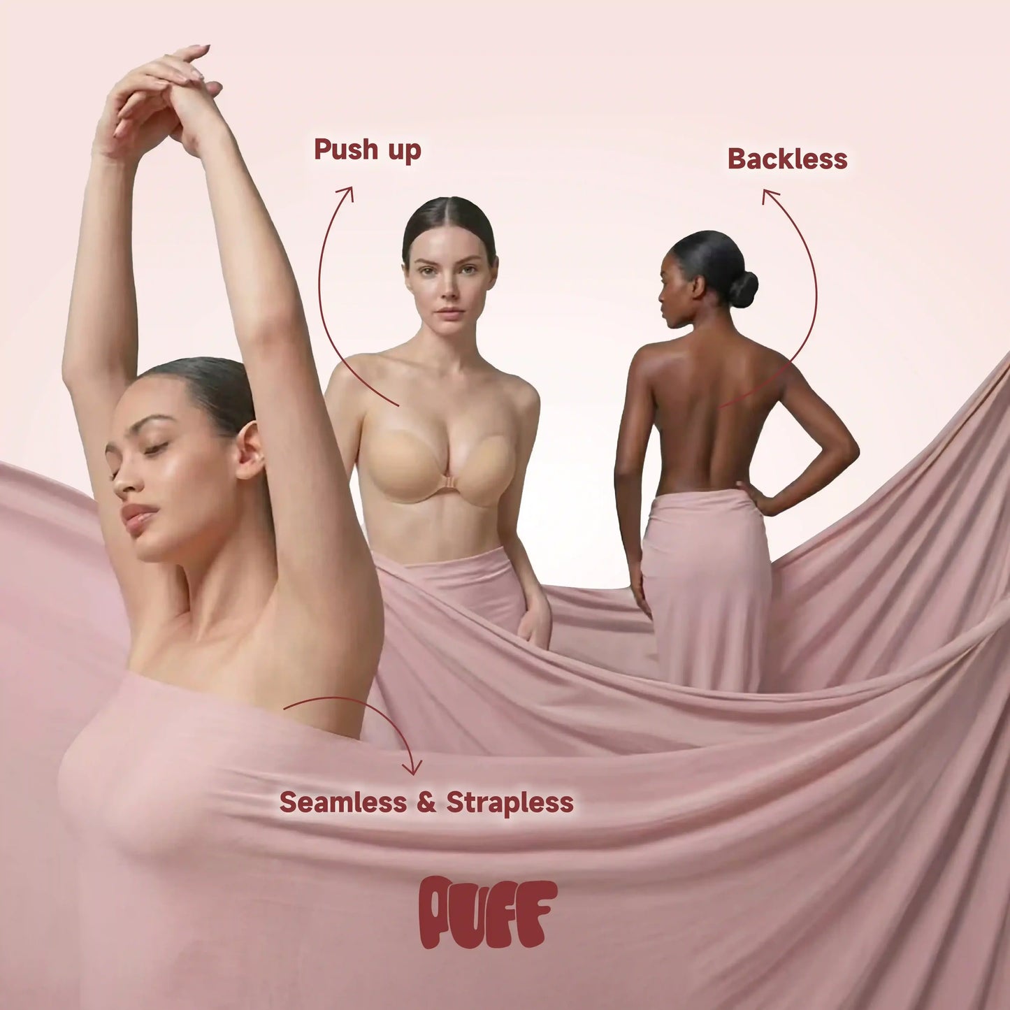Defy Gravity: Instant Lift Invisible Strapless Adhesive Bra