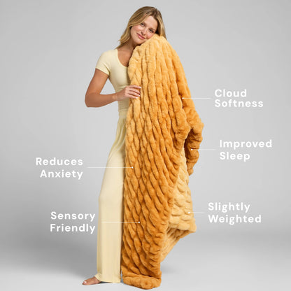 Ultra-Soft Bubble Fleece Luxury Throw Blanket