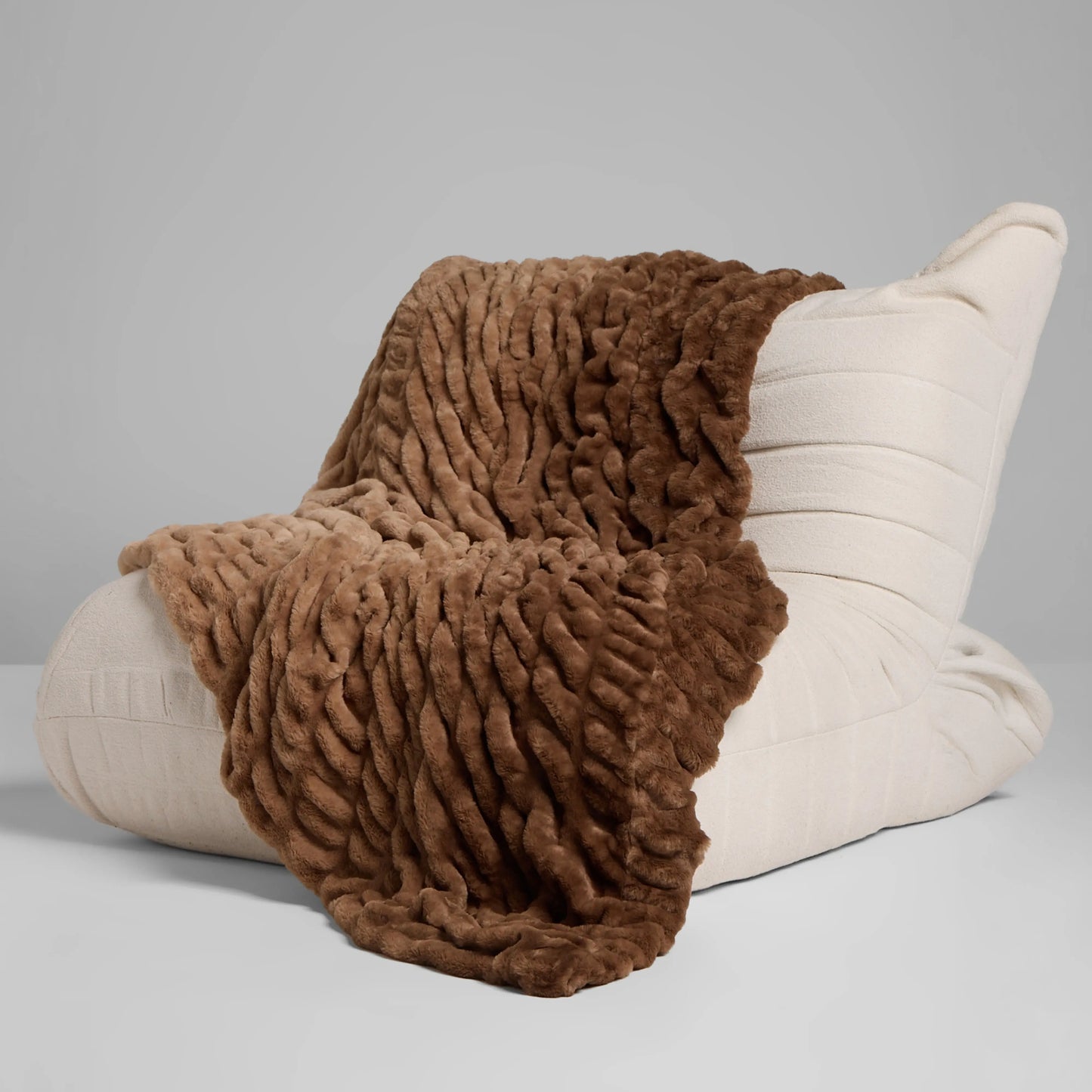 Ultra-Soft Bubble Fleece Luxury Throw Blanket
