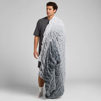 Ultra-Soft Bubble Fleece Luxury Throw Blanket