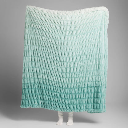 Ultra-Soft Bubble Fleece Luxury Throw Blanket