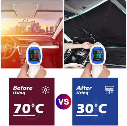 Instant Heat Shield: The Ultimate Foldable Car Windshield Umbrella