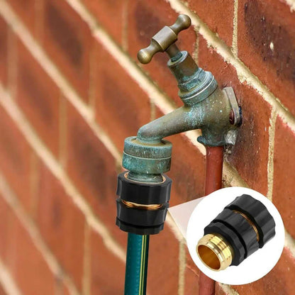 Effortless Snap-On Solid Brass Garden Hose Quick Connectors