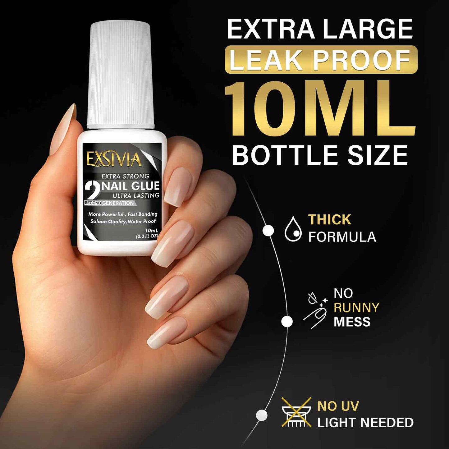 2nd Gen Extra Strength Salon-Quality Nail Glue