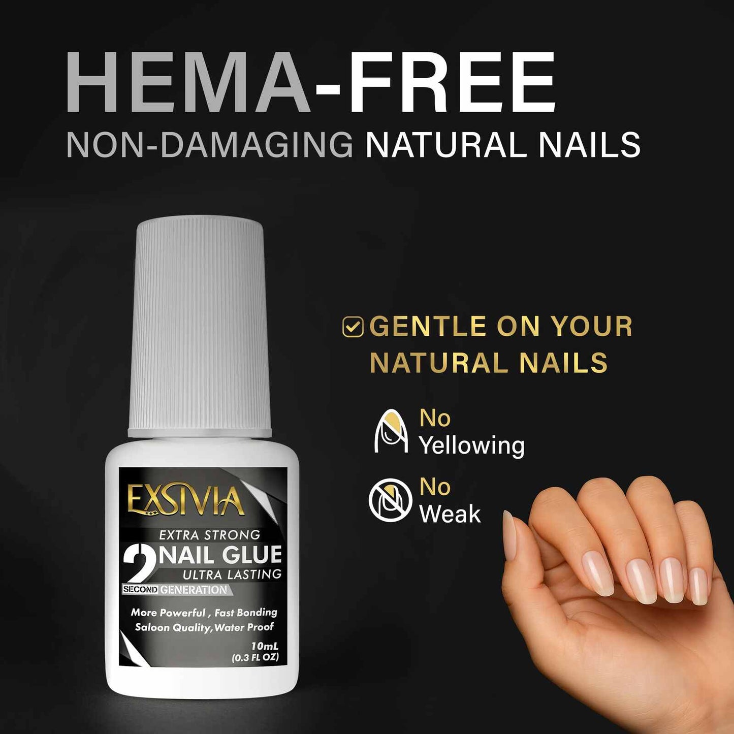 2nd Gen Extra Strength Salon-Quality Nail Glue