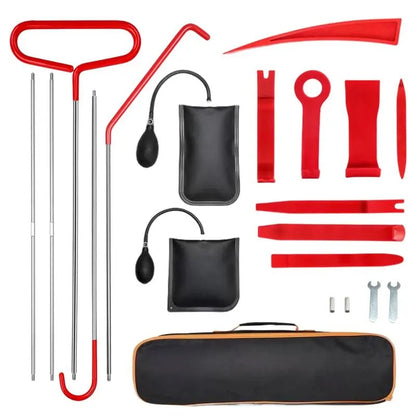 Never Get Locked Out Again: Ultimate 14-Piece Emergency Car Door Tool Kit