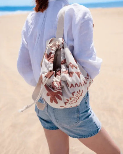 2-in-1 Beach Bag & XL Sand-Free Towel
