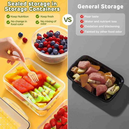 Leak-Proof Food Storage Containers Set with Airtight Lids