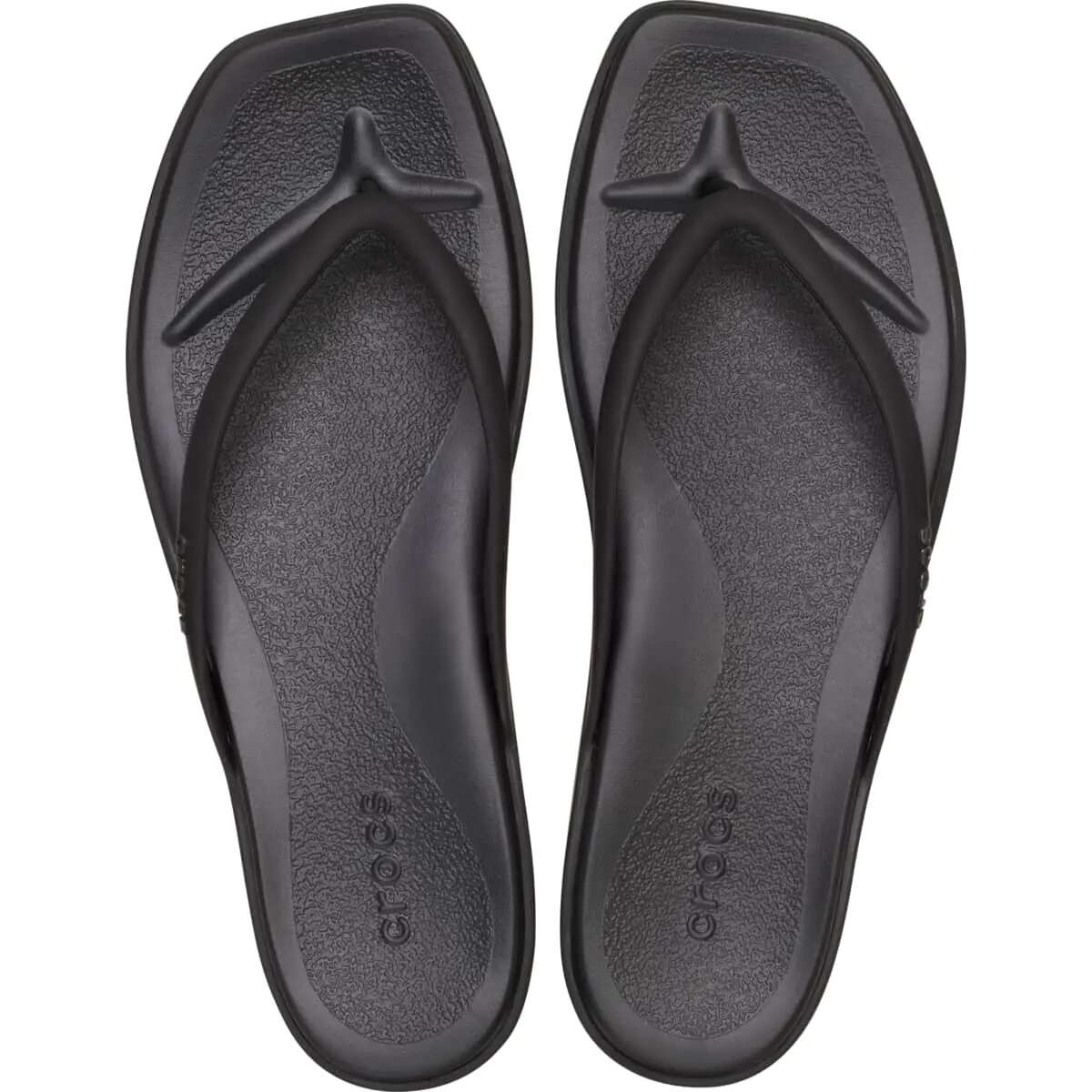 Sleek Square-Toe Cushioning Flip Flops: Modern Style, Cloud Comfort