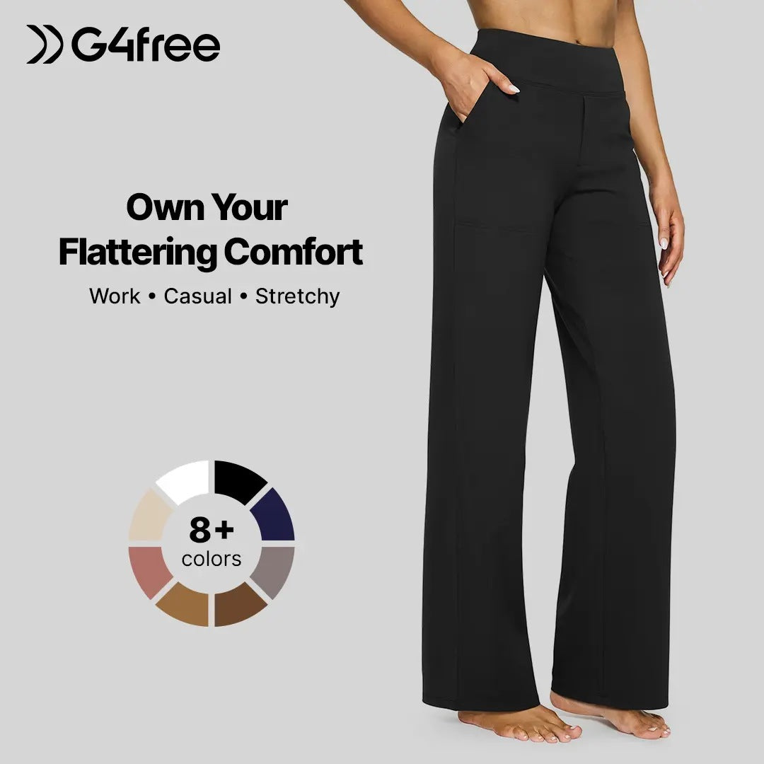 Ultimate Softness: Women's High-Waist Wide-Leg Yoga Casual Pants