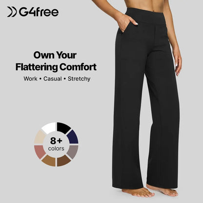 Ultimate Softness: Women's High-Waist Wide-Leg Yoga Casual Pants