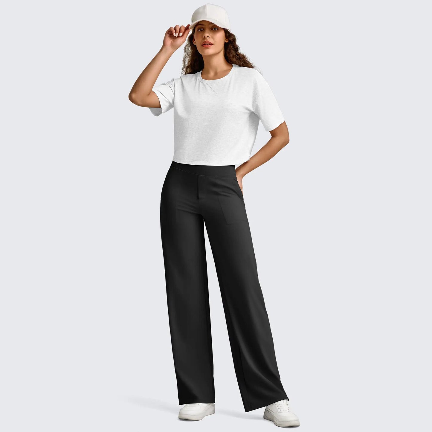 Ultimate Softness: Women's High-Waist Wide-Leg Yoga Casual Pants