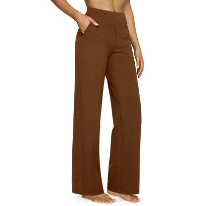 Ultimate Softness: Women's High-Waist Wide-Leg Yoga Casual Pants