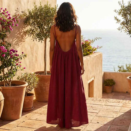 Sculpting Low-Back Cami Sundress