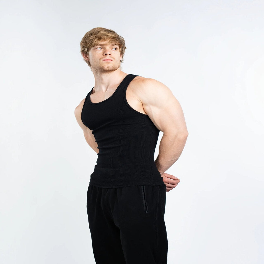 Shape-Retaining Ribbed Tank Top — Engineered for the Perfect Fit