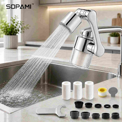 3D Swivel Filter Faucet Extender