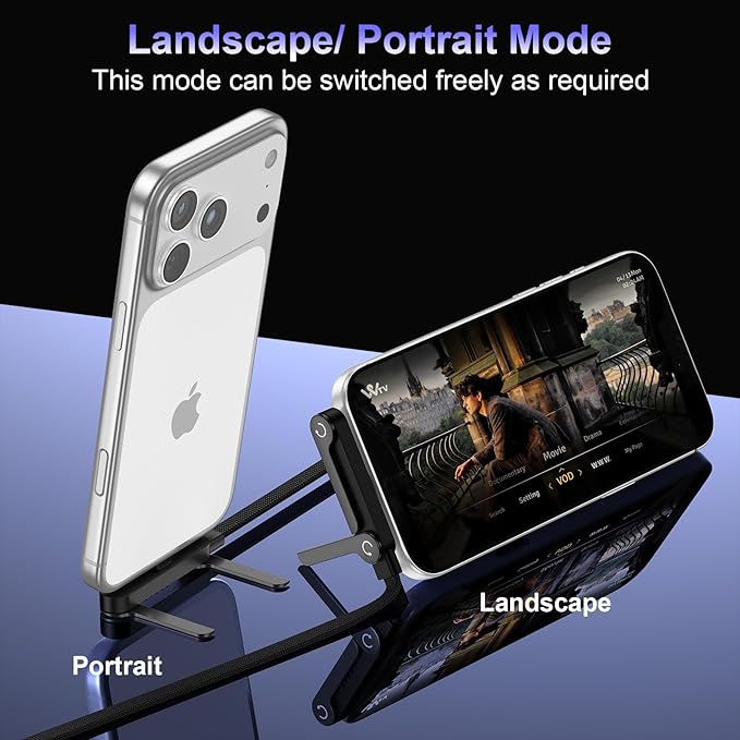 240W Ultra-Fast Charging Cable with Integrated Invisible Phone Stand