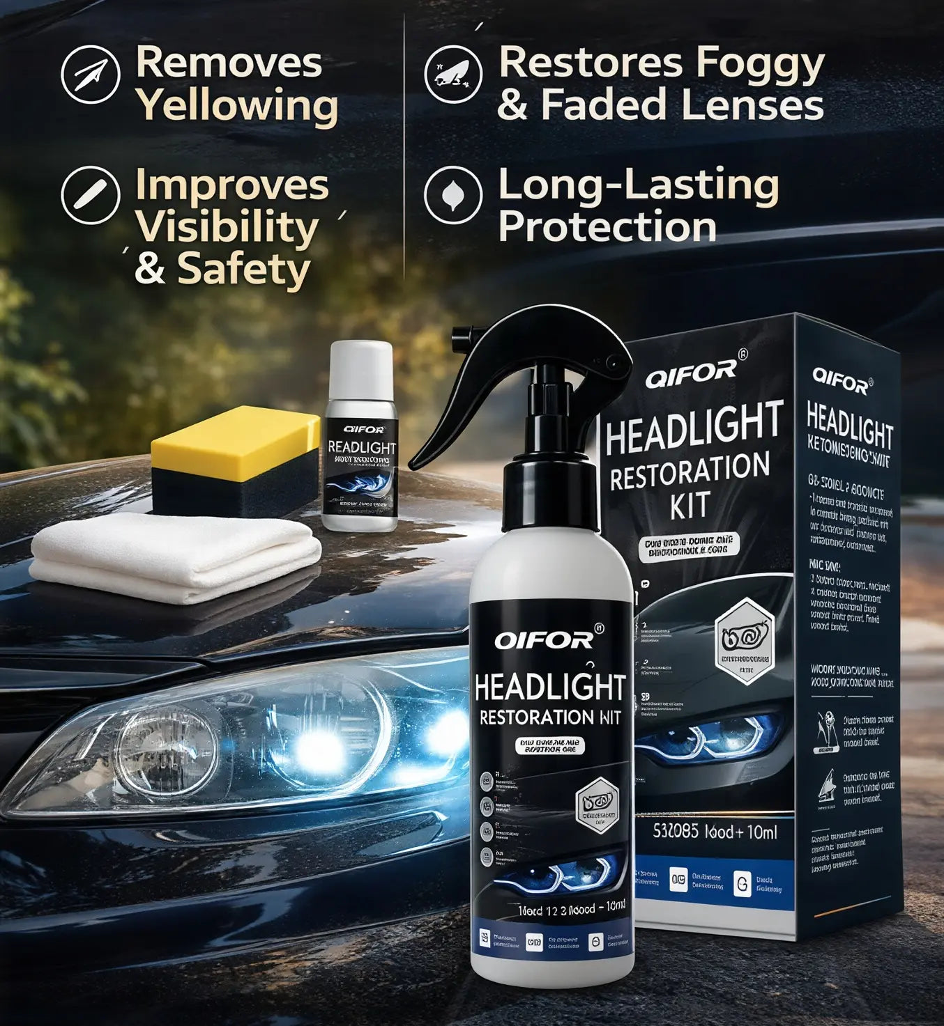 Bring Your Blurry, Oxidized Headlights Back to Brand New in Minutes