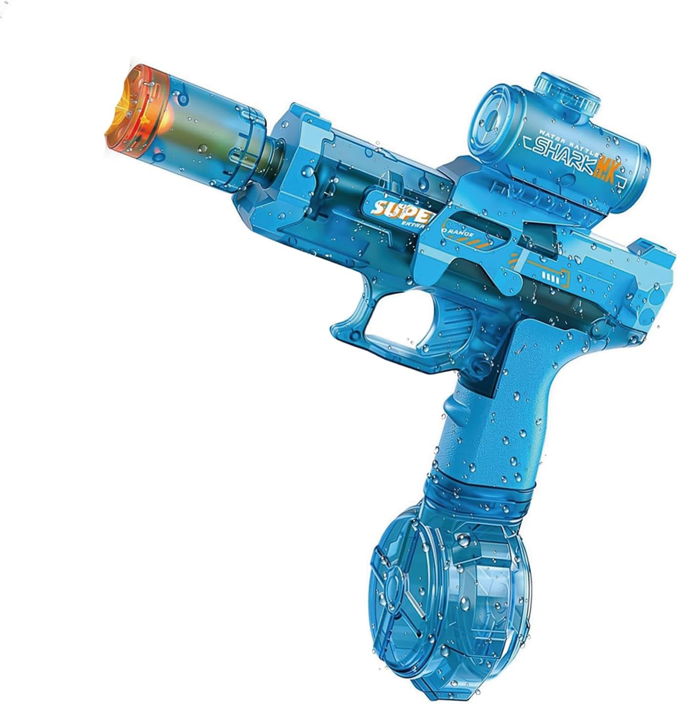 Ultimate Battle Water Gun Powerful Electric Water Gun, Water Blaster Automatic Squirt Gun with Glowing Muzzle