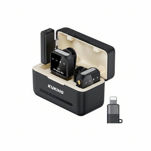 Wireless Lavalier Microphone-On Lapel Mic for Youtube, Video Recording, Vlog, Live Streaming