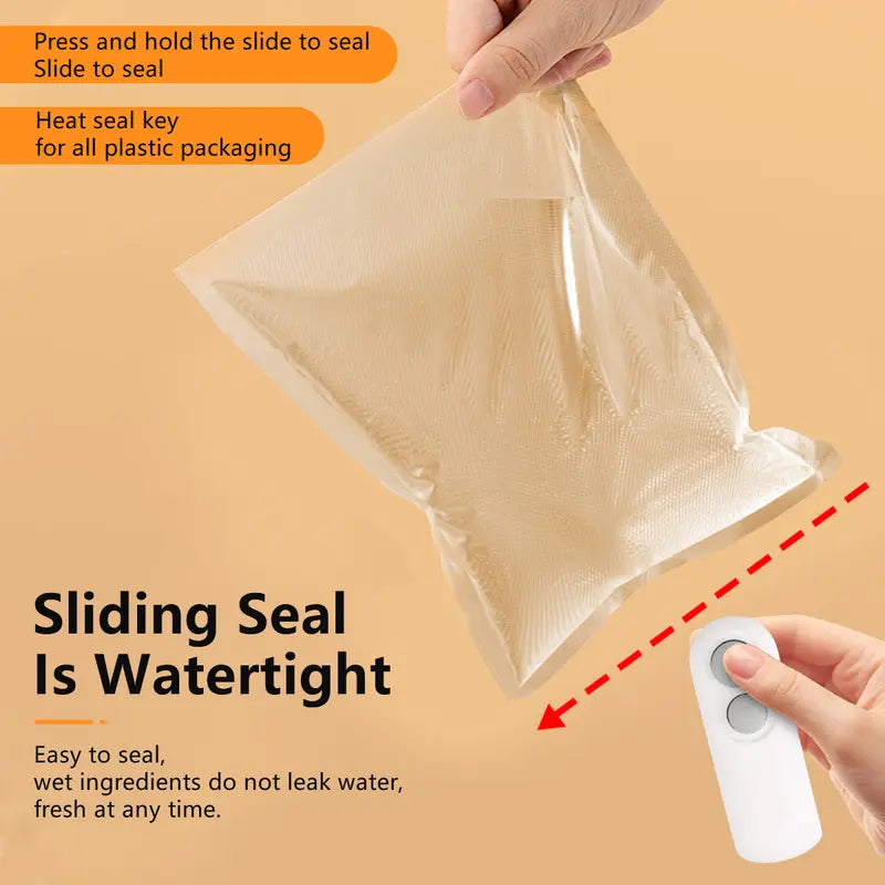 Mini snack bag sealing machine,2 in 1 heat USB rechargeable snack bag selaer,plastic Electric bag sealers