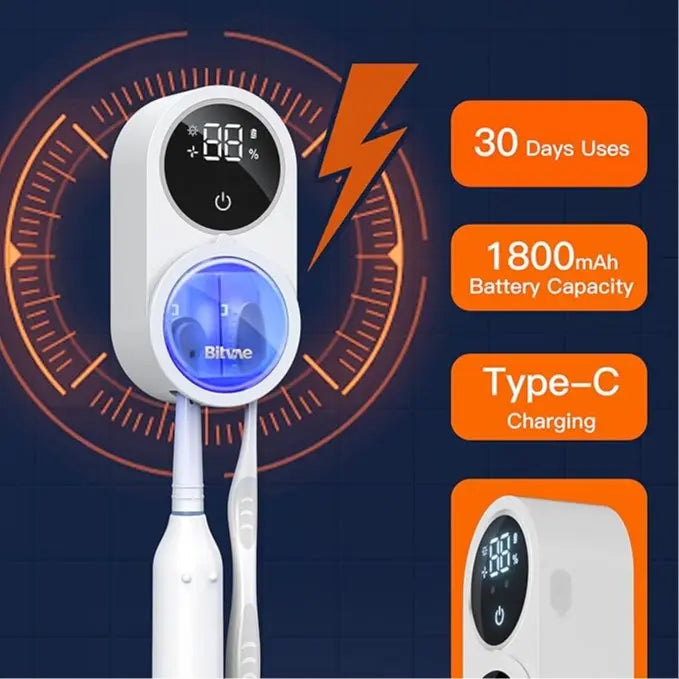 Upgraded Tooth Brush Holder for Bathroom 2.0, Infrared Sensing Toothbrush Cleaner