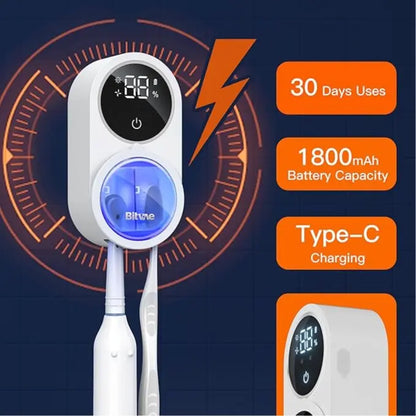 Upgraded Tooth Brush Holder for Bathroom 2.0, Infrared Sensing Toothbrush Cleaner
