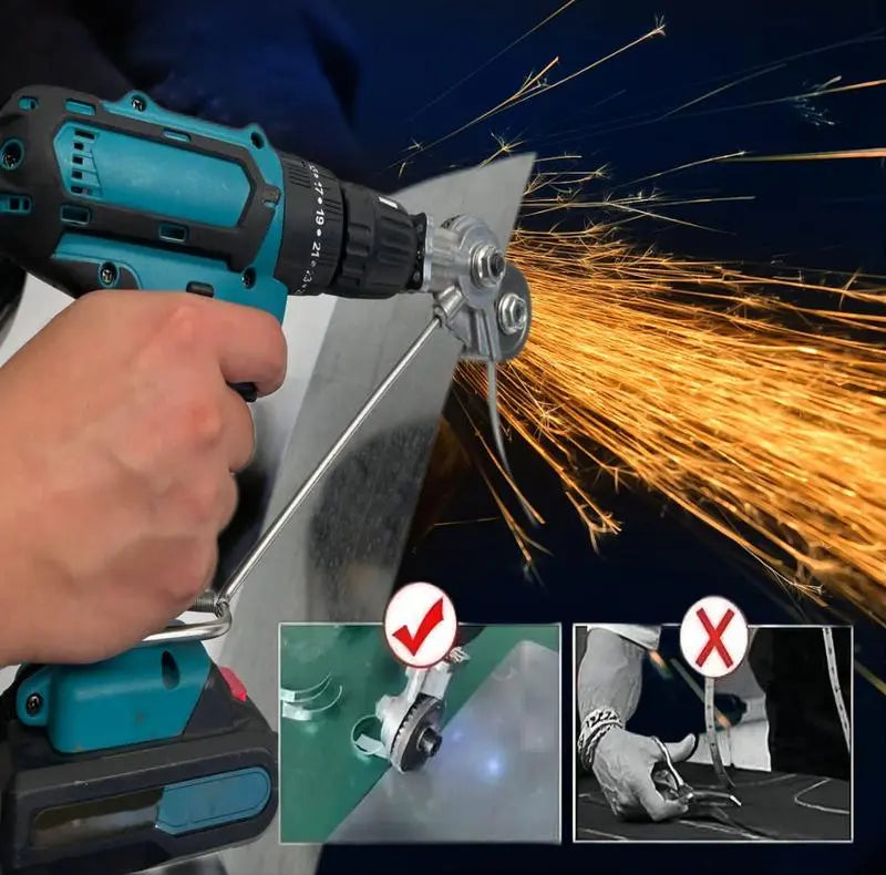 Turn Your Drill Into A Powerful Metal Cutter Instantly