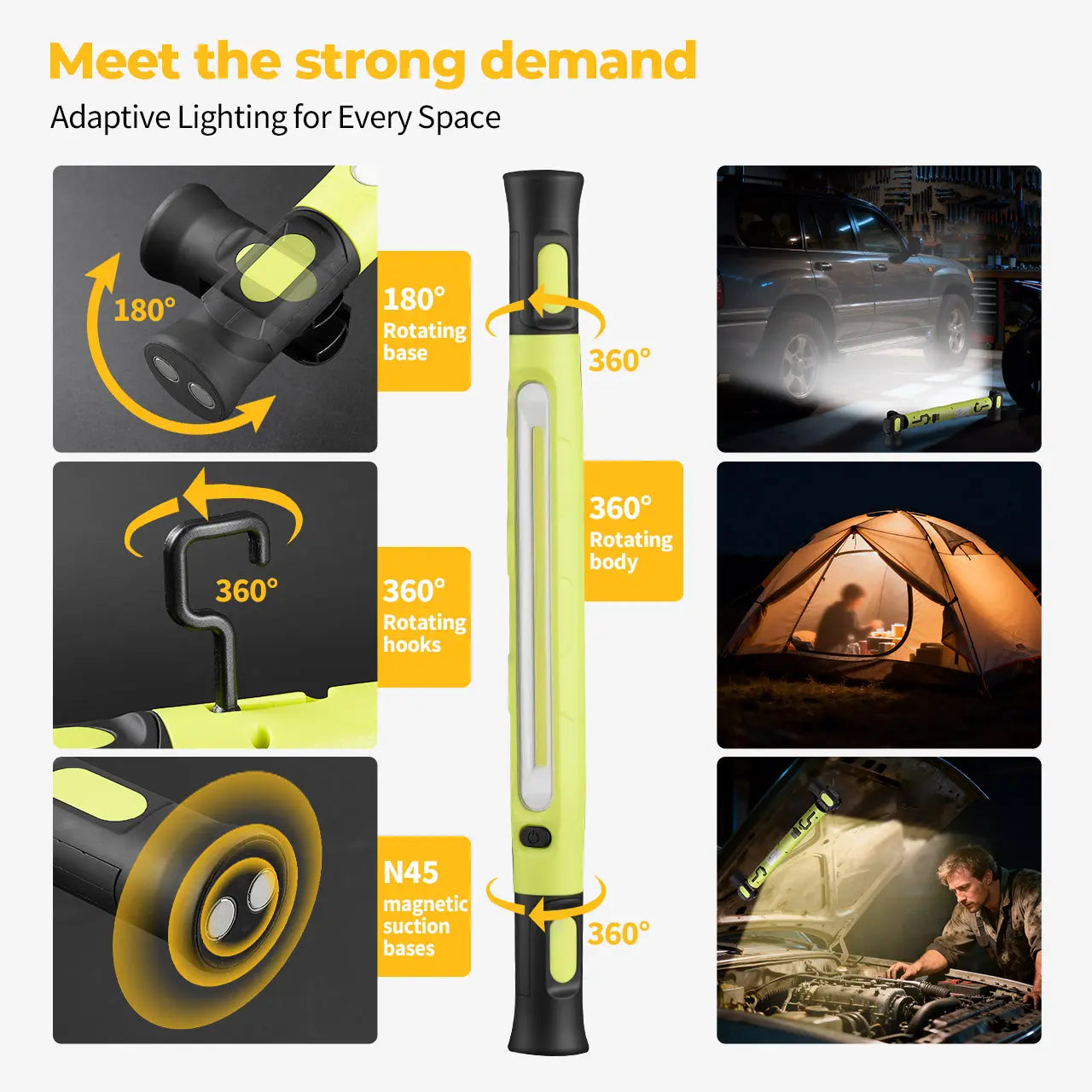 The Ultimate Ultra-Thin Magnetic LED Work Light