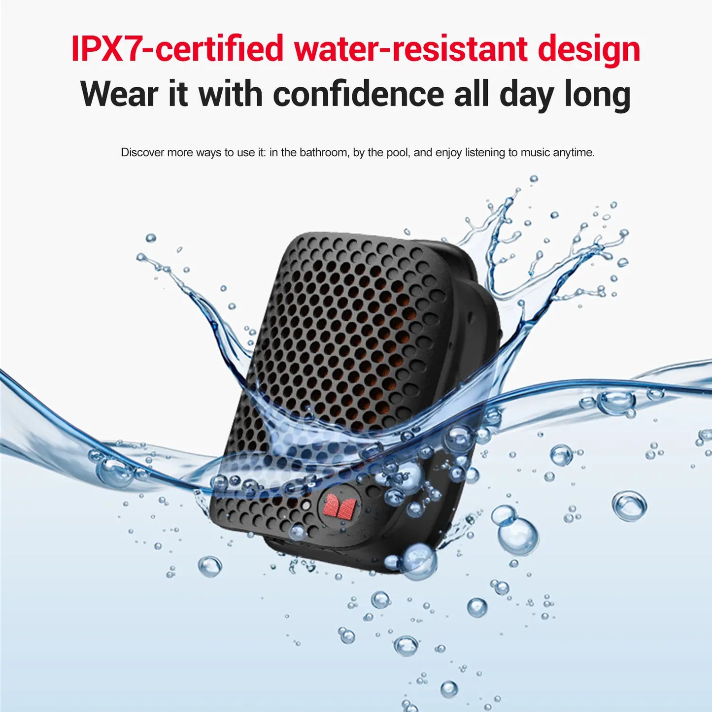 Ultra-Portable Clip-On Bluetooth Speaker
