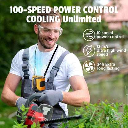 Stay Ice-Cold Anywhere: 10-Speed Ultimate Turbo Personal Waist Fan