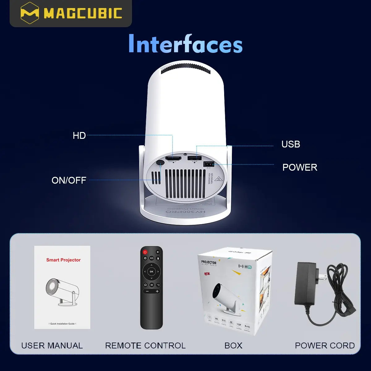 Smart Portable 4K Projector