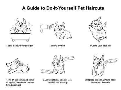 Low-Noise Pet Grooming Vacuum & Clipper Kit
