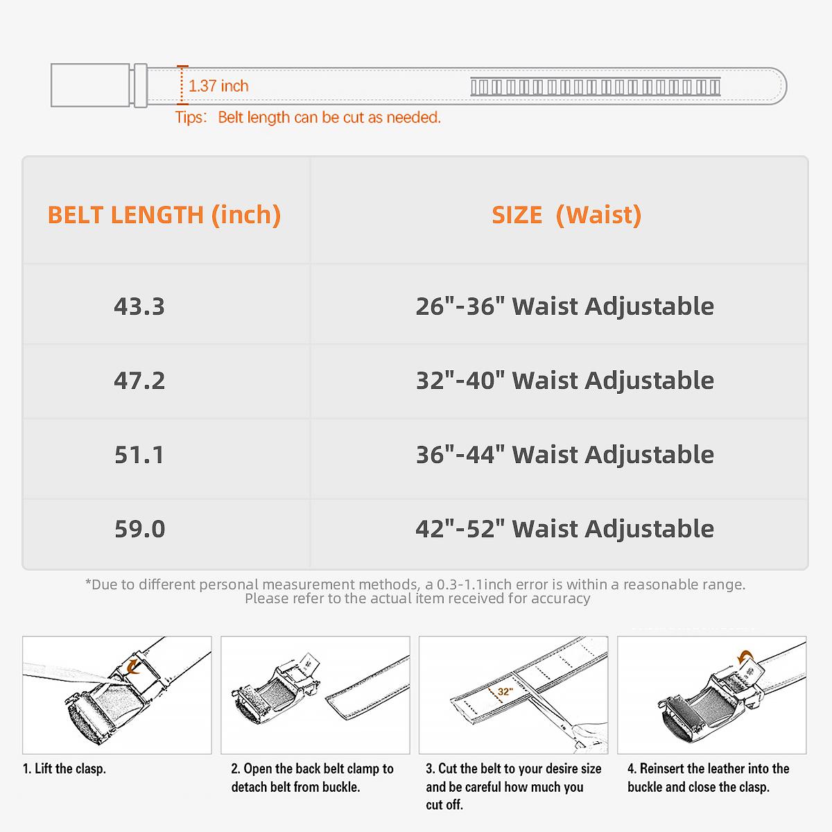 Perfect Fit Ratchet Belt For Men — Trim-To-Size Comfort With Instant Lock Precision