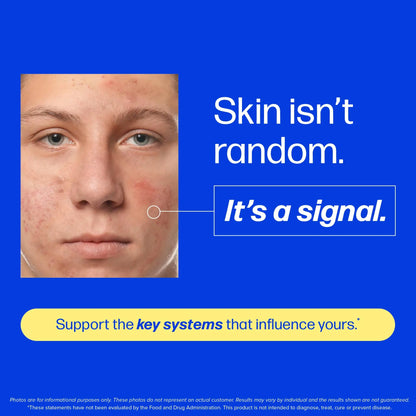 Clear Skin Acne Supplement with Zinc, DIM & Probiotics