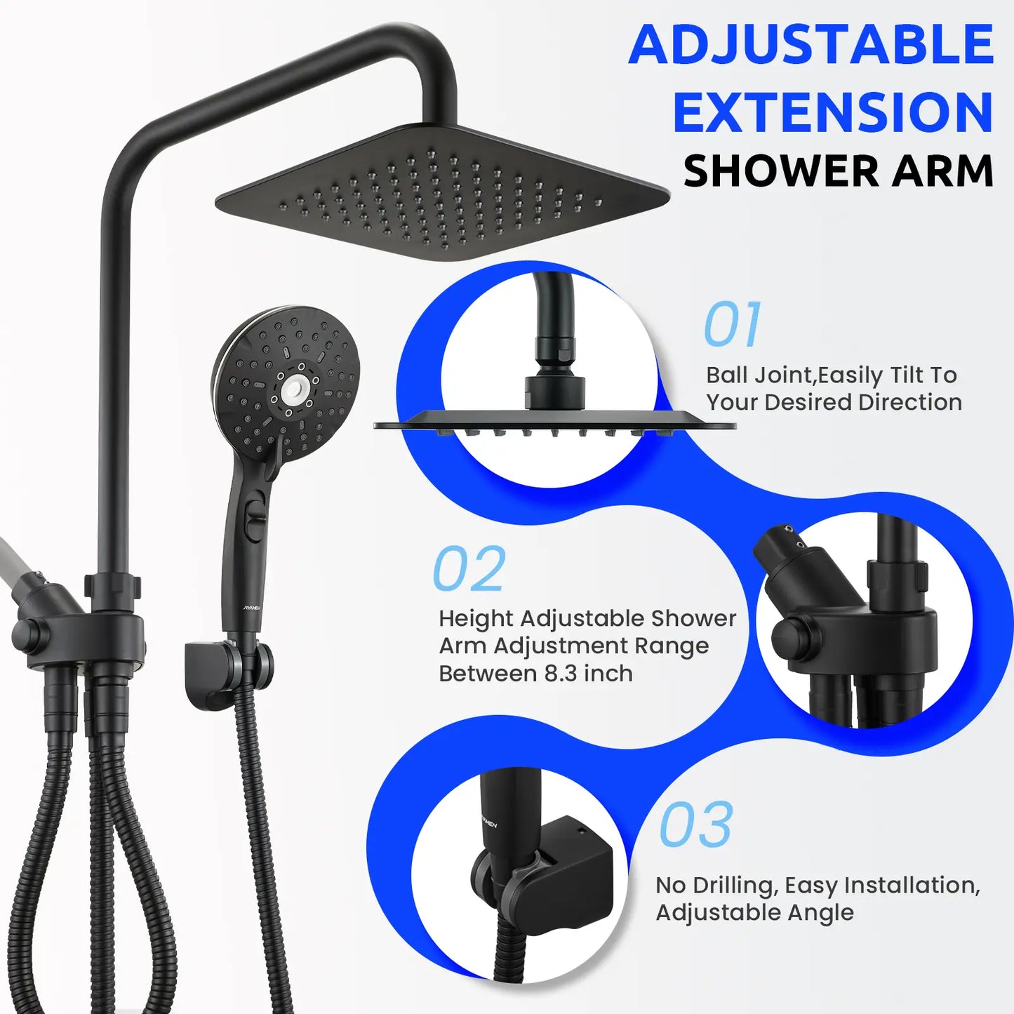 Ryamen Dual Shower Head