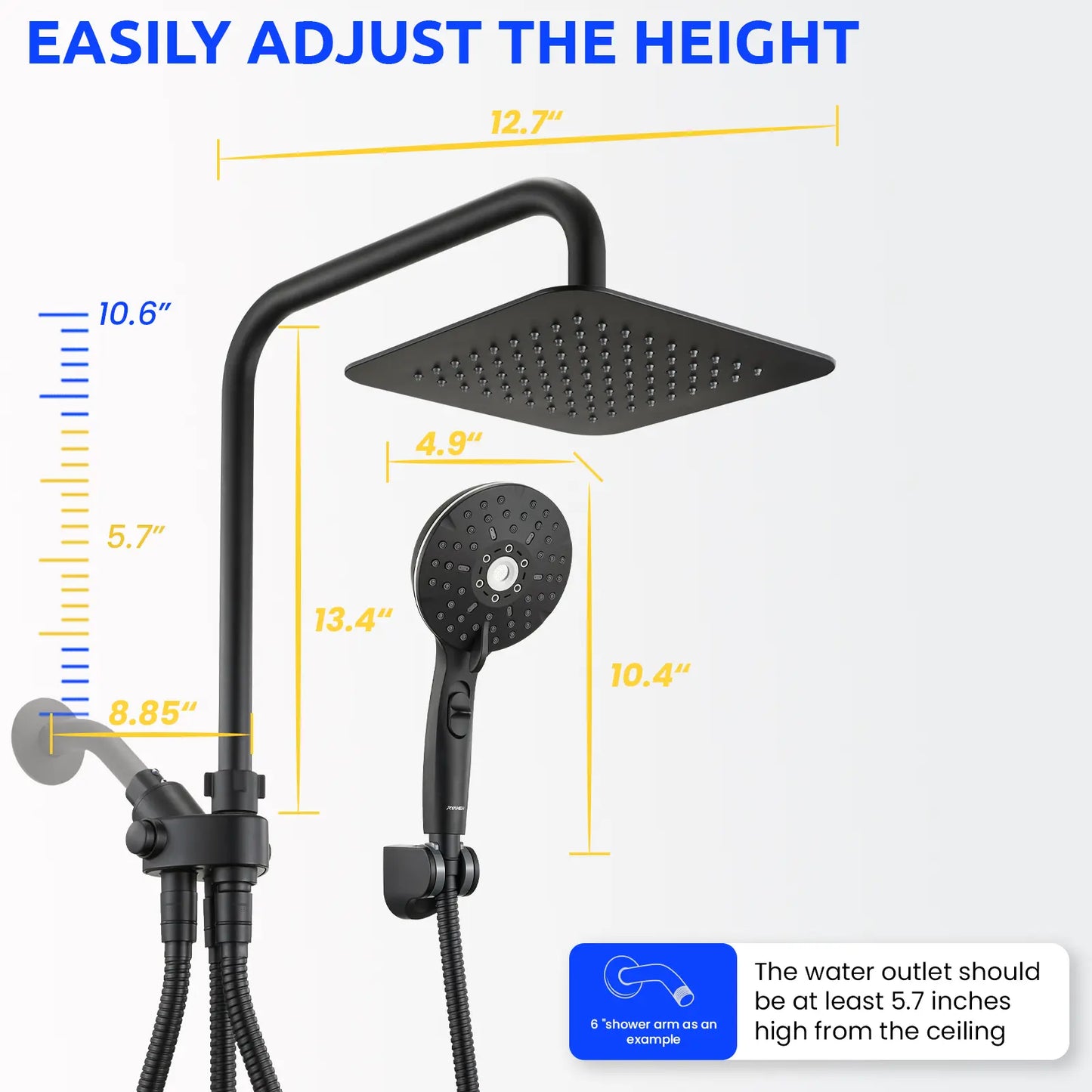 Ryamen Dual Shower Head