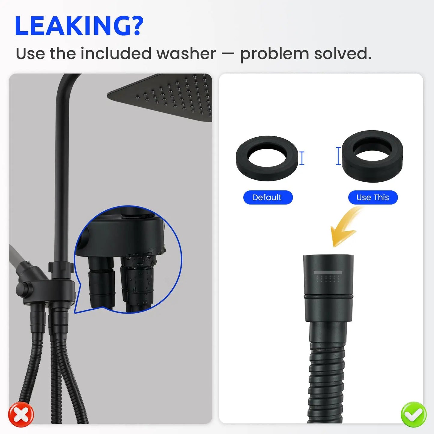 Ryamen Dual Shower Head