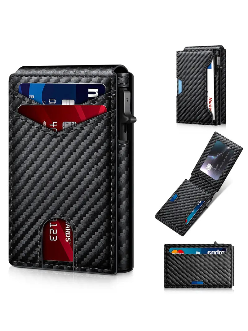 Ultra-Slim RFID Blocking Trifold Wallet for Men