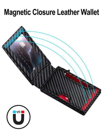 Ultra-Slim RFID Blocking Trifold Wallet for Men