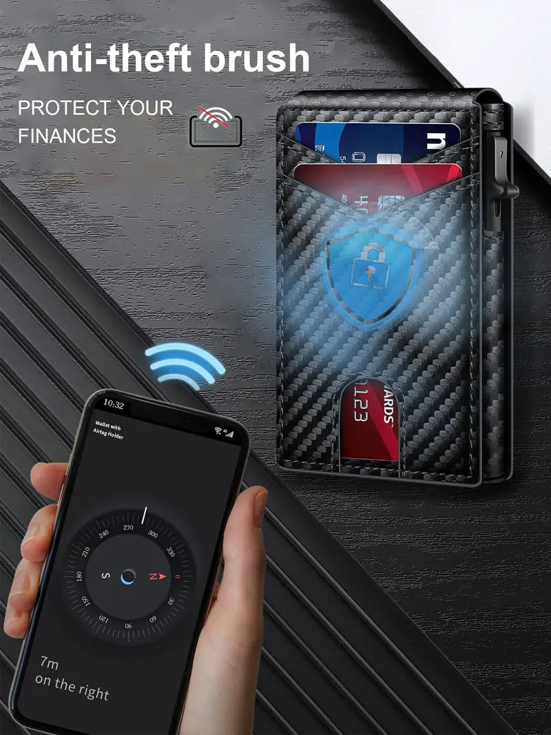 Ultra-Slim RFID Blocking Trifold Wallet for Men