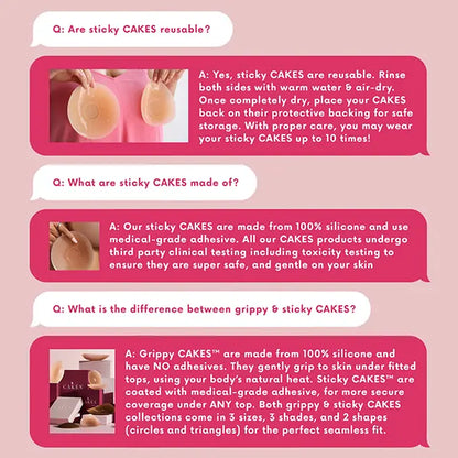CAKES Body Sticky CAKES Circles Non-Toxic Silicone