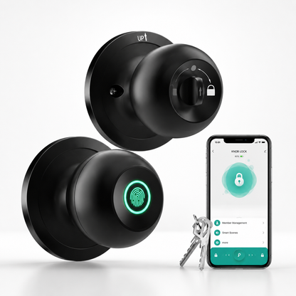 3-in-1 Keyless Entry Smart Fingerprint Door Knob with App Control