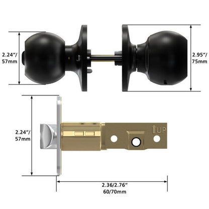 3-in-1 Keyless Entry Smart Fingerprint Door Knob with App Control